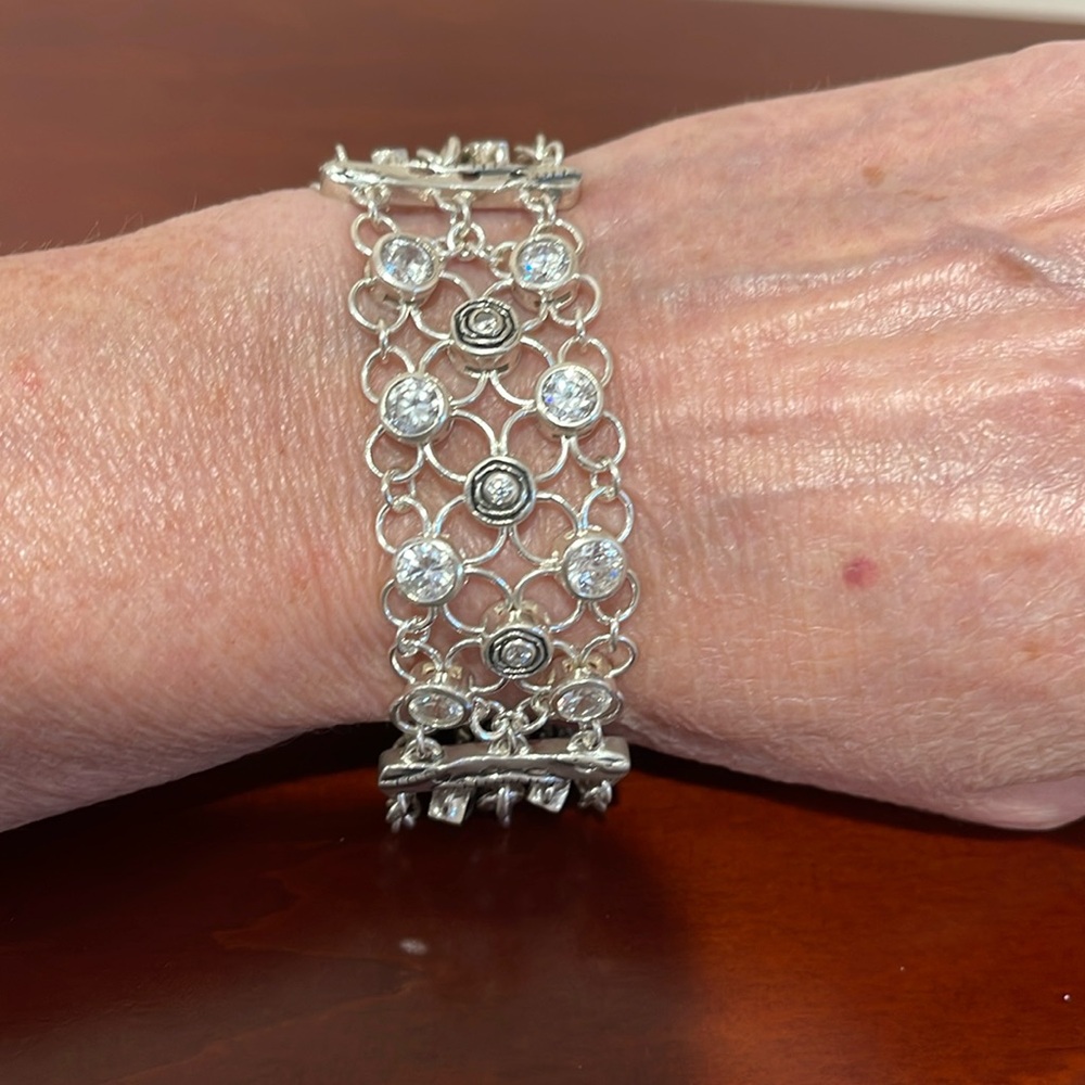 Silpada Sterling and Cubic Zirconia “Cavalier” Bracelet *Price Firm*